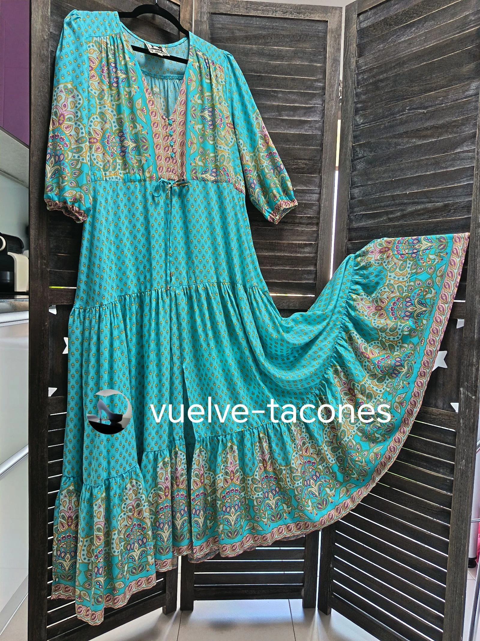 Vestido color turquesa ♡  JAASE *  talla M – photo 2